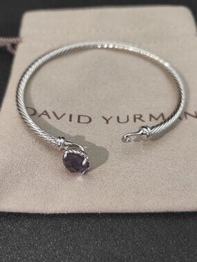 David Yurman 925 Silver Bracelet with Original Pouch